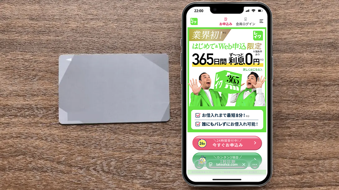 レイクは借り入れまで最短8分