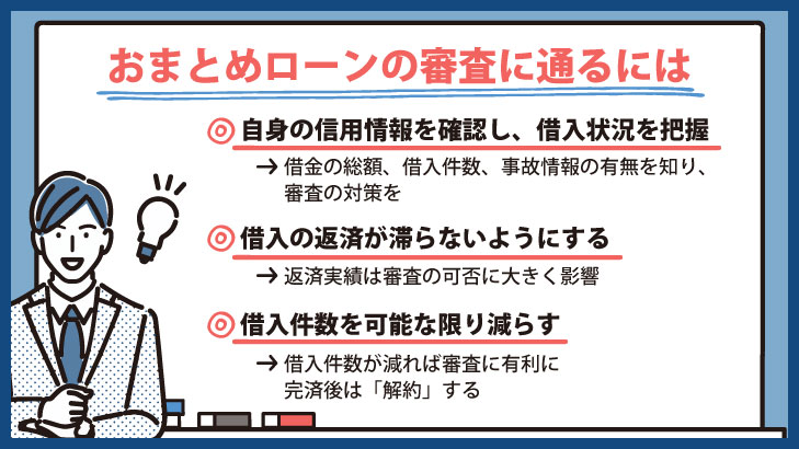 おまとめローン 審査に通るには