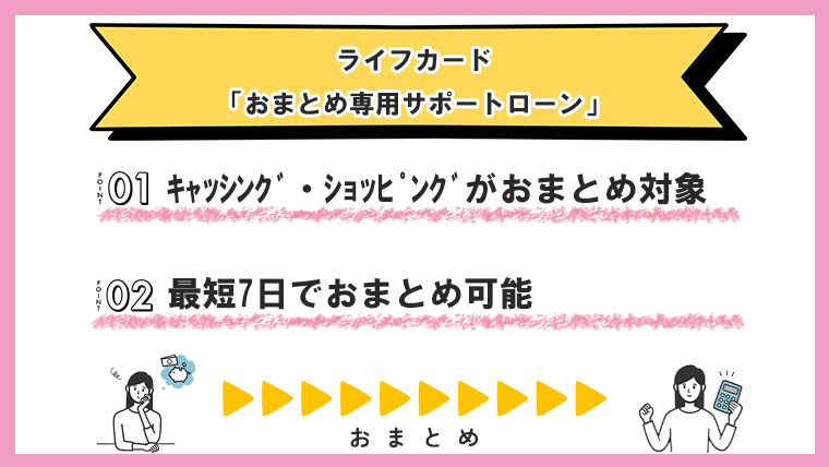 ライフカード-「おまとめ専用サポートローン」