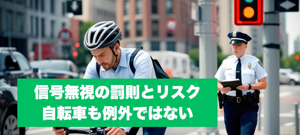 信号無視の罰則とリスク：自転車も例外ではない