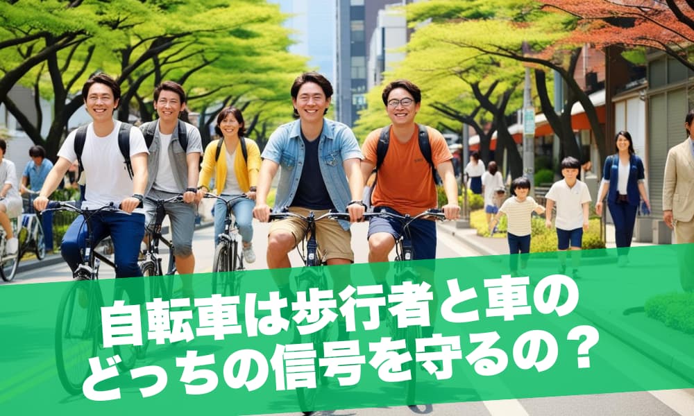 自転車は歩行者と車のどっちの信号を守るの？